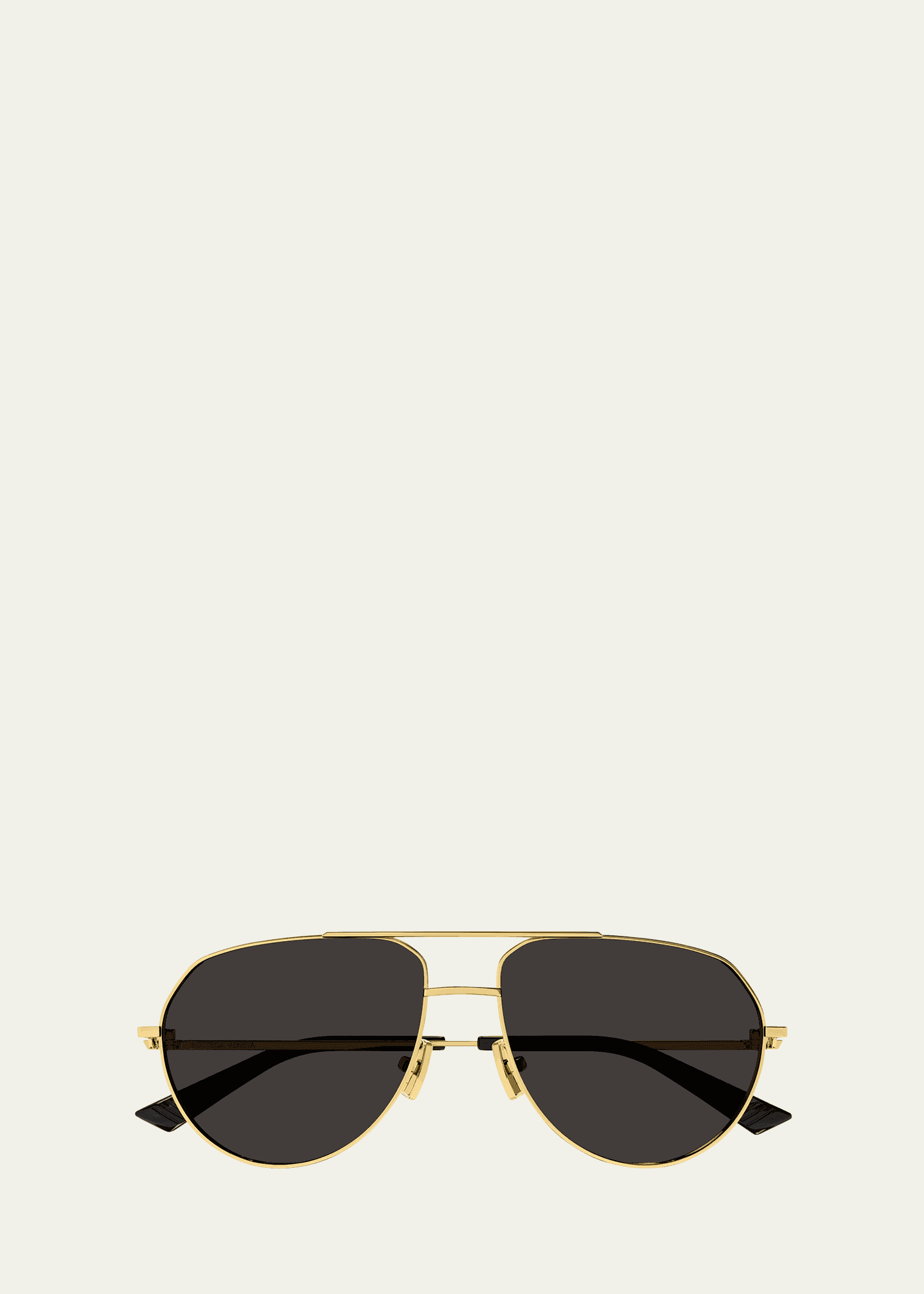 logo metal aviator sunglasses