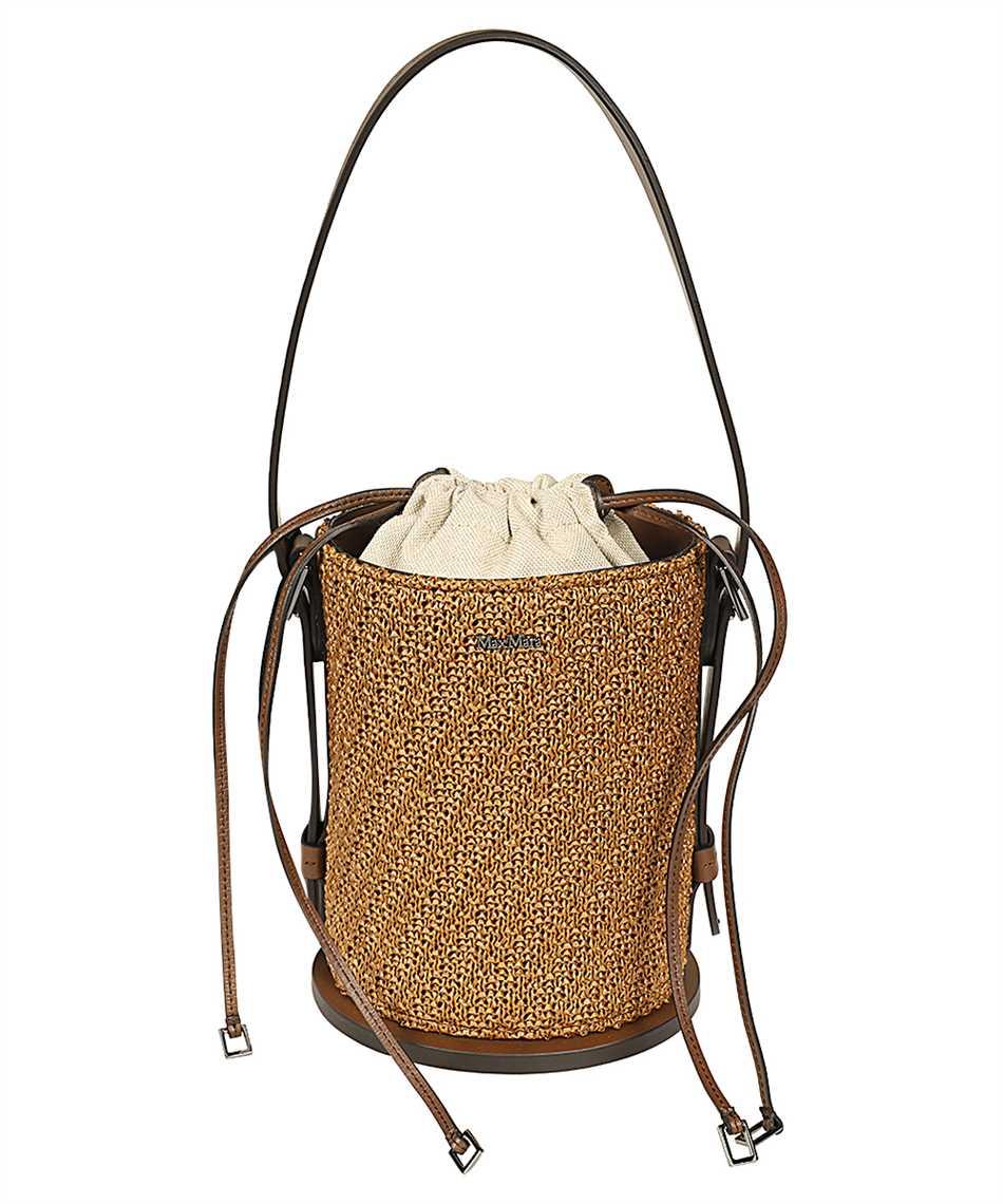 logo plaque drawstring shoulder bag max mara