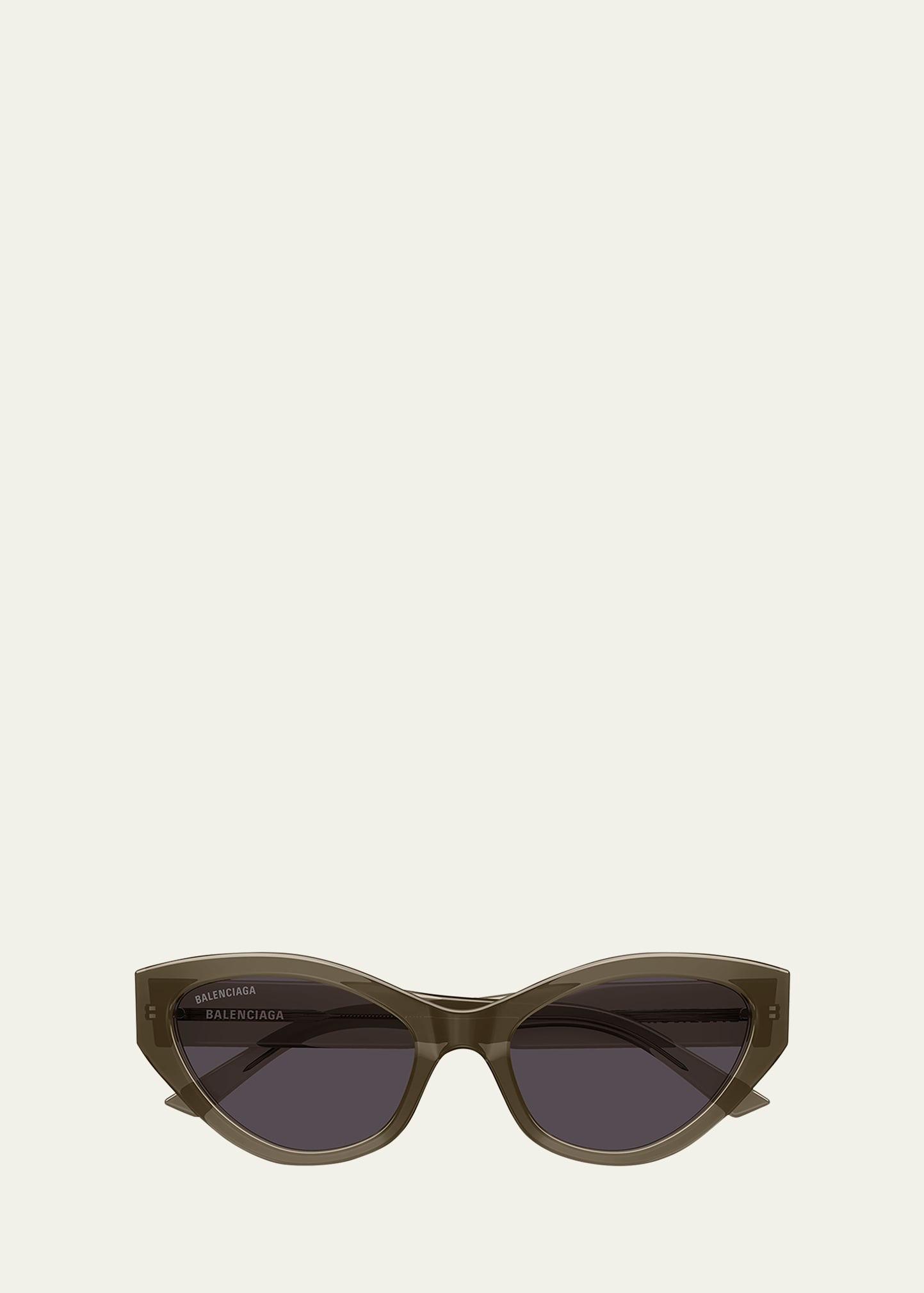 logo plastic cat-eye sunglasses