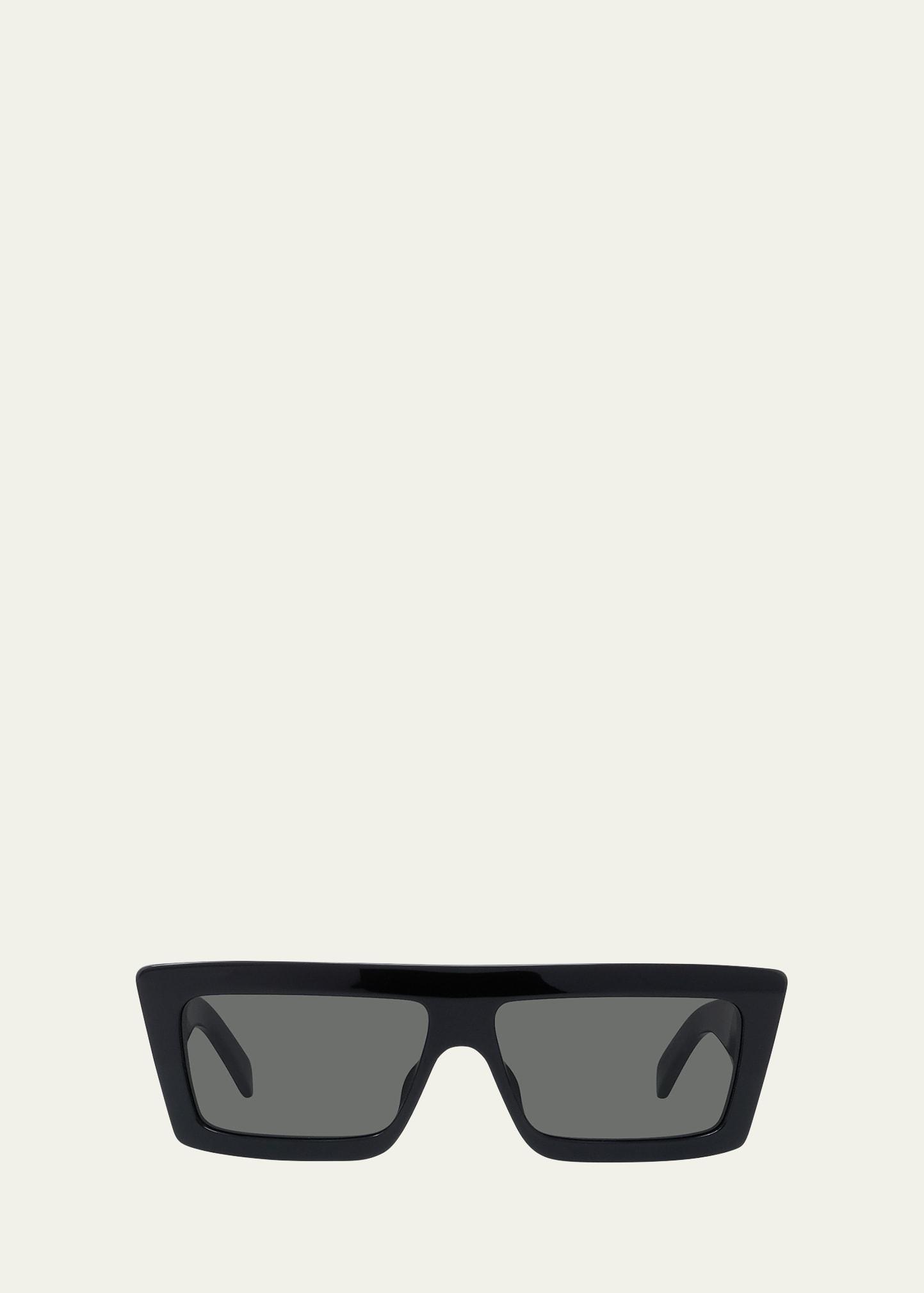 logo rectangle acetate sunglasses