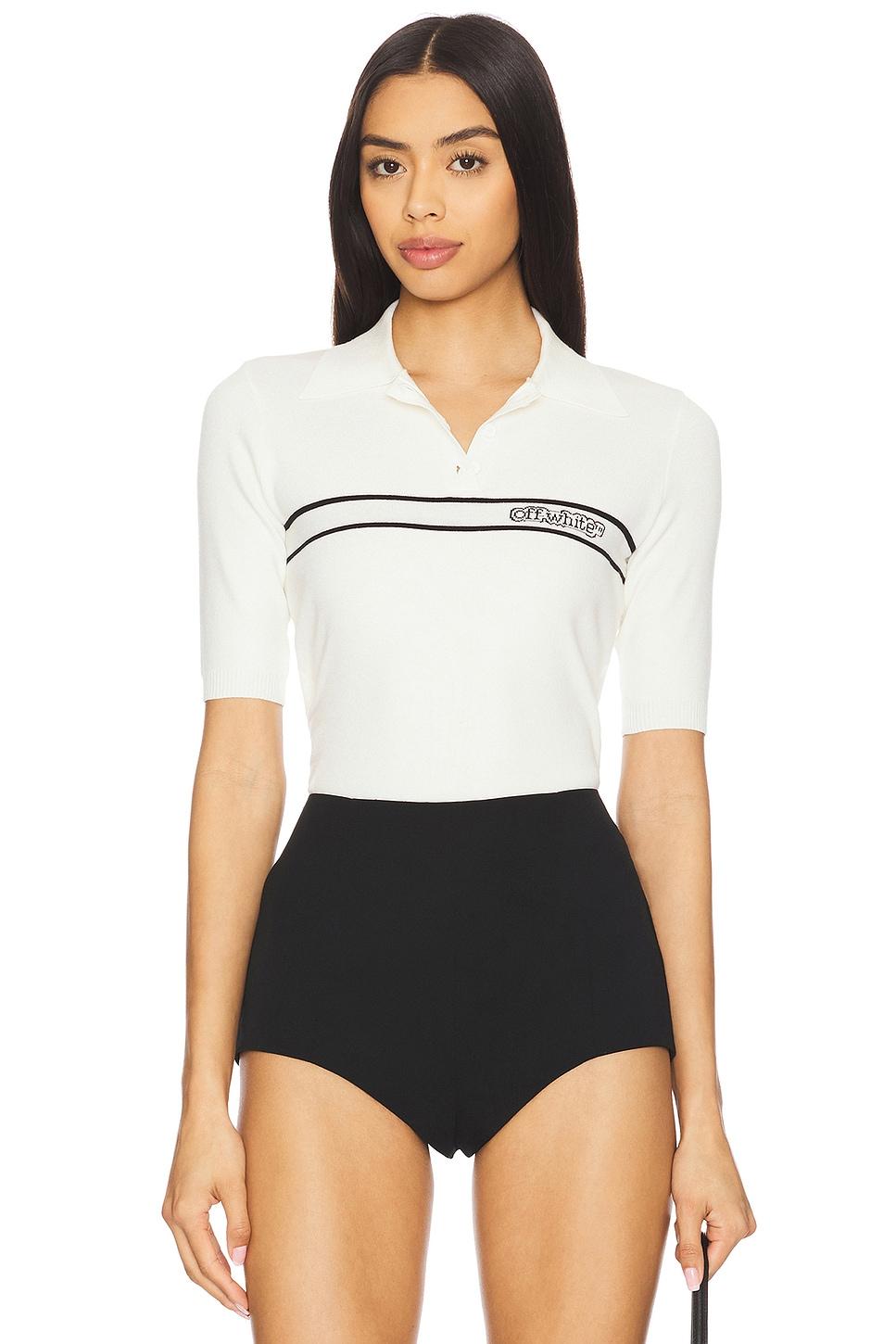 logo stripe polo