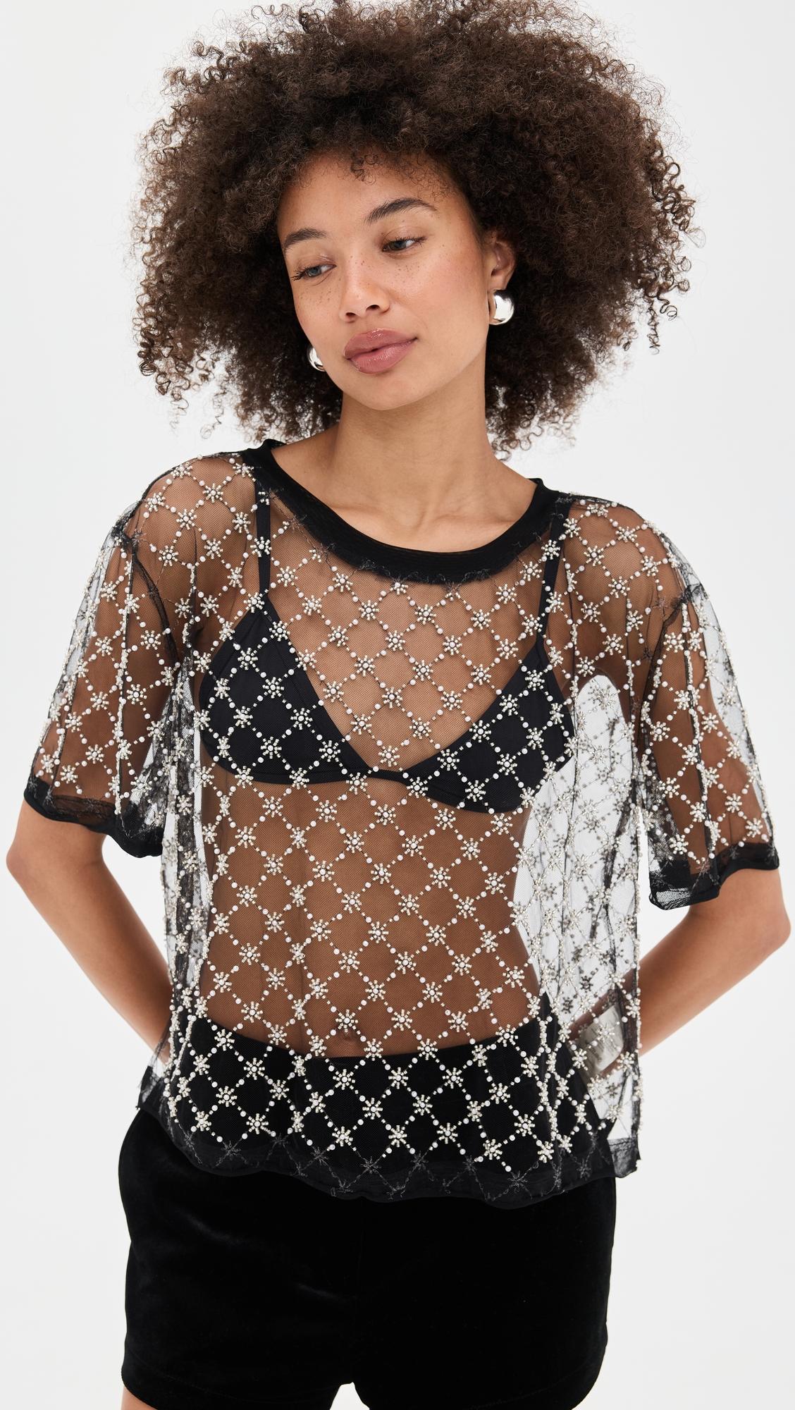 loir embellished knit top