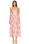 lola corset midi dress