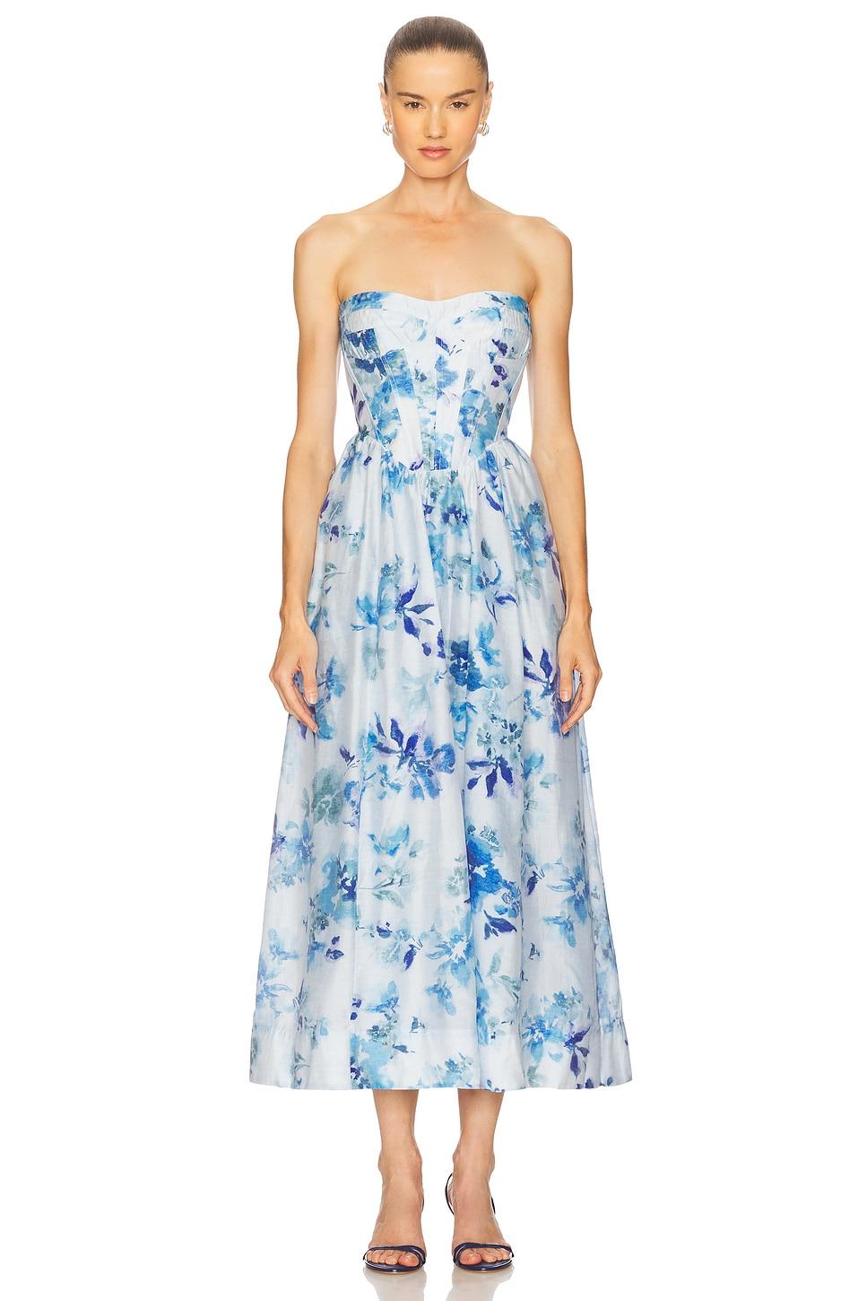 lola corset midi dress