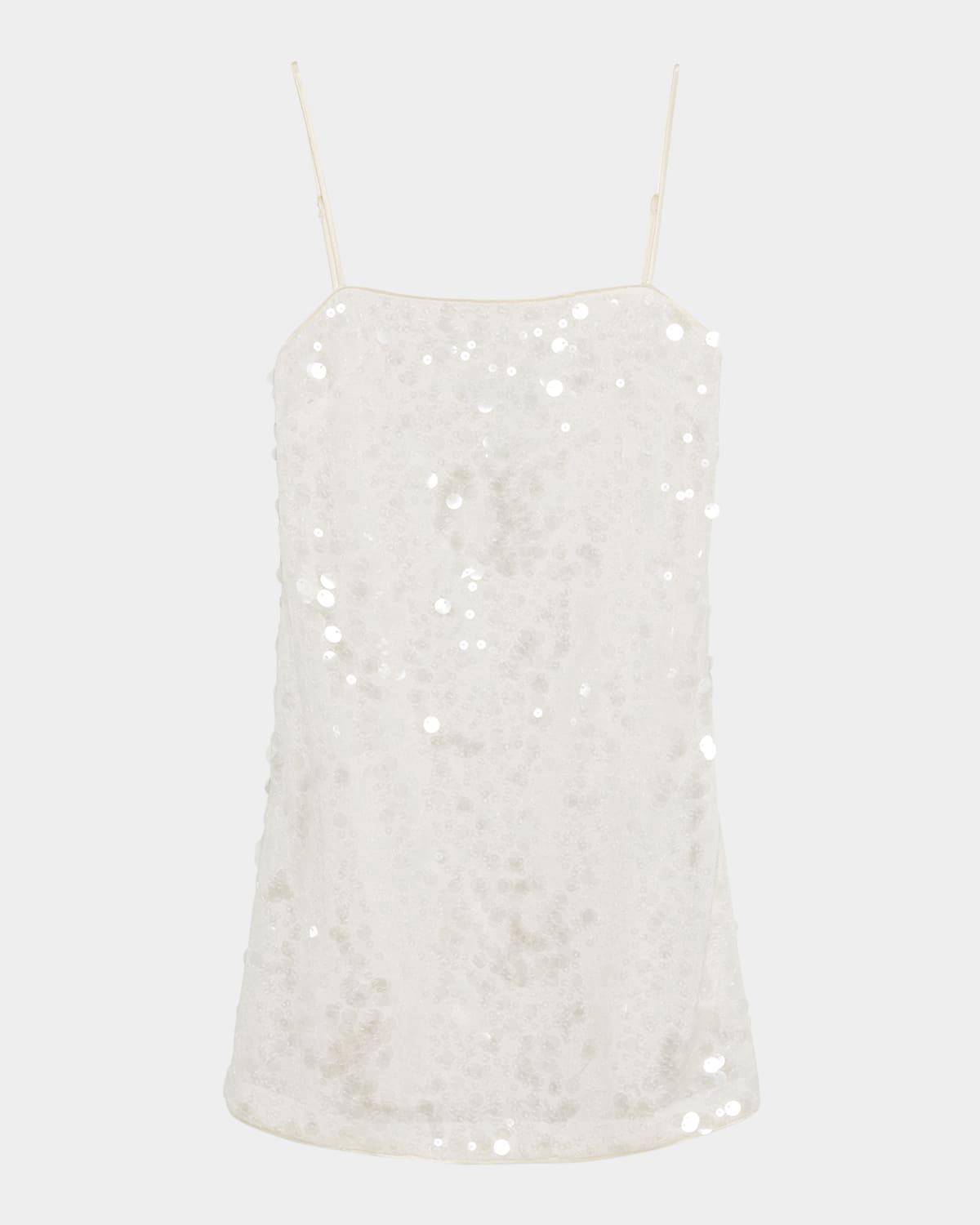 lollie sequined sleeveless mini dress