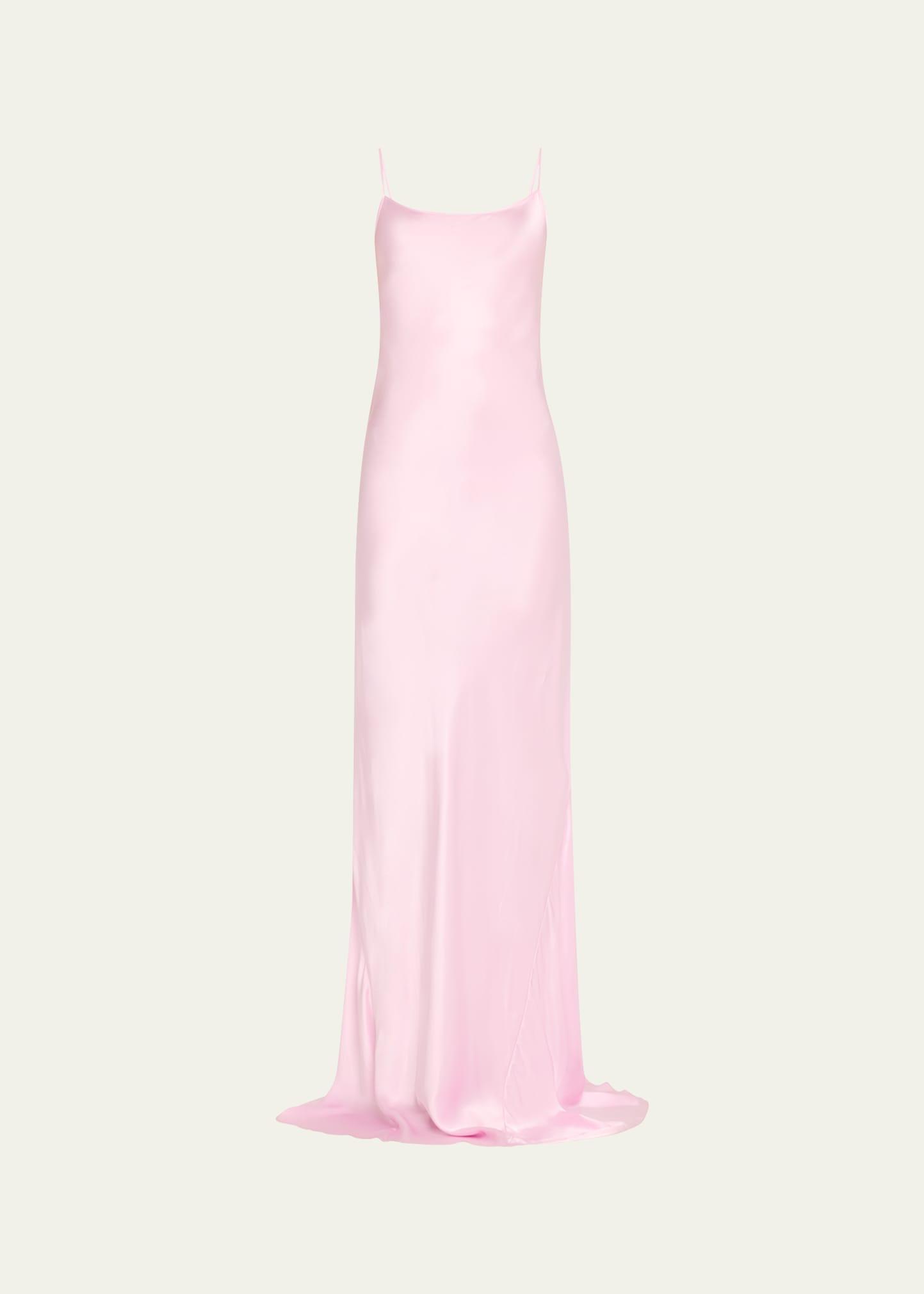 long backless cami dress