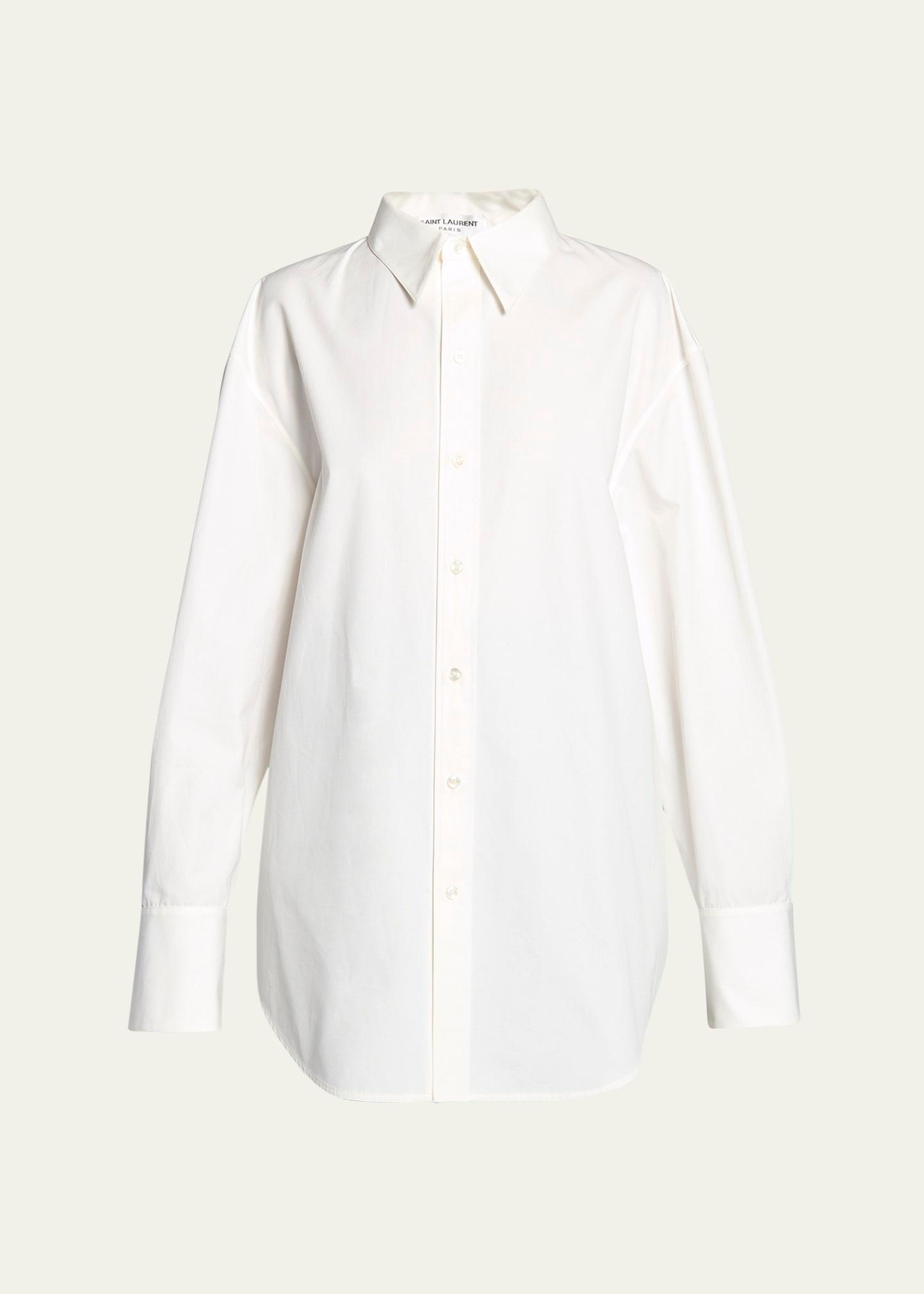 long button down collared dress shirt