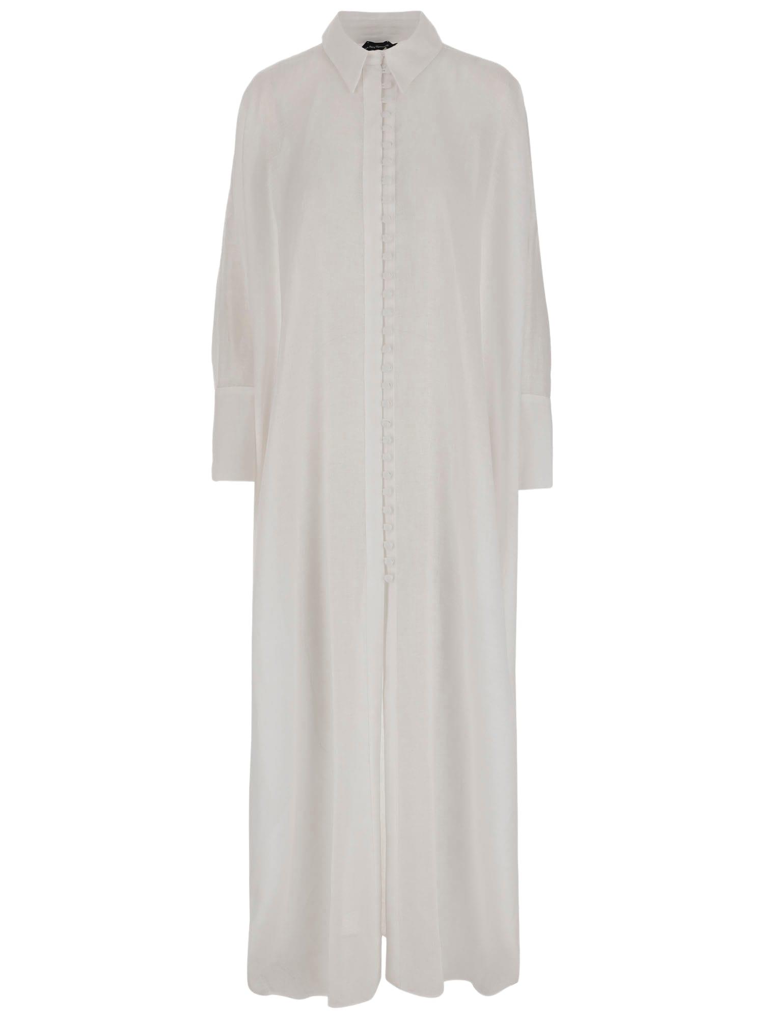 long caftan in linen