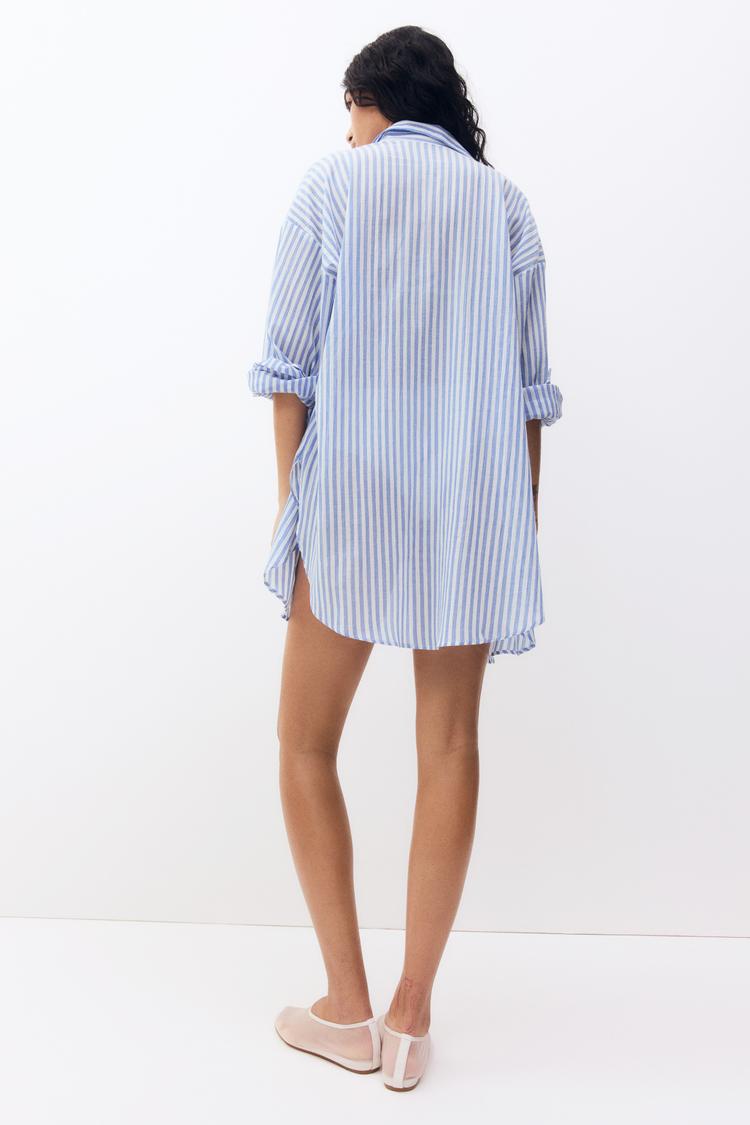 long cotton shirt