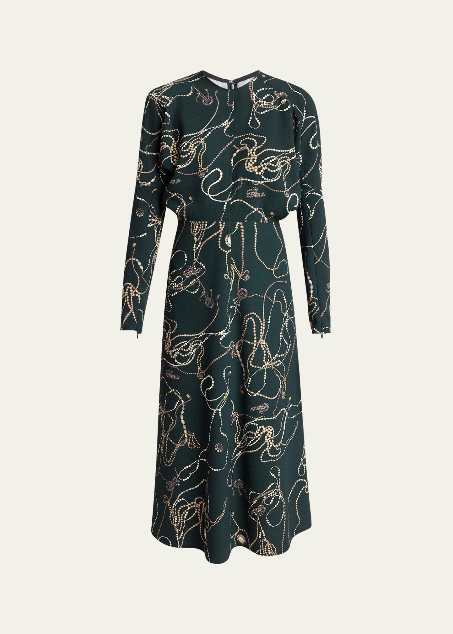 long dolman-sleeve midi dress