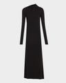 long draped jersey dress