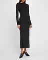 long draped jersey dress