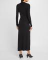long draped jersey dress