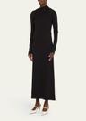 long draped jersey dress