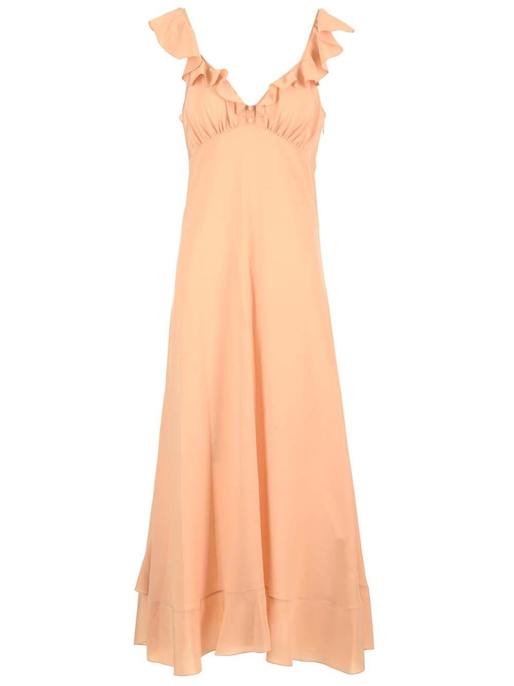 long dress crepe de chine