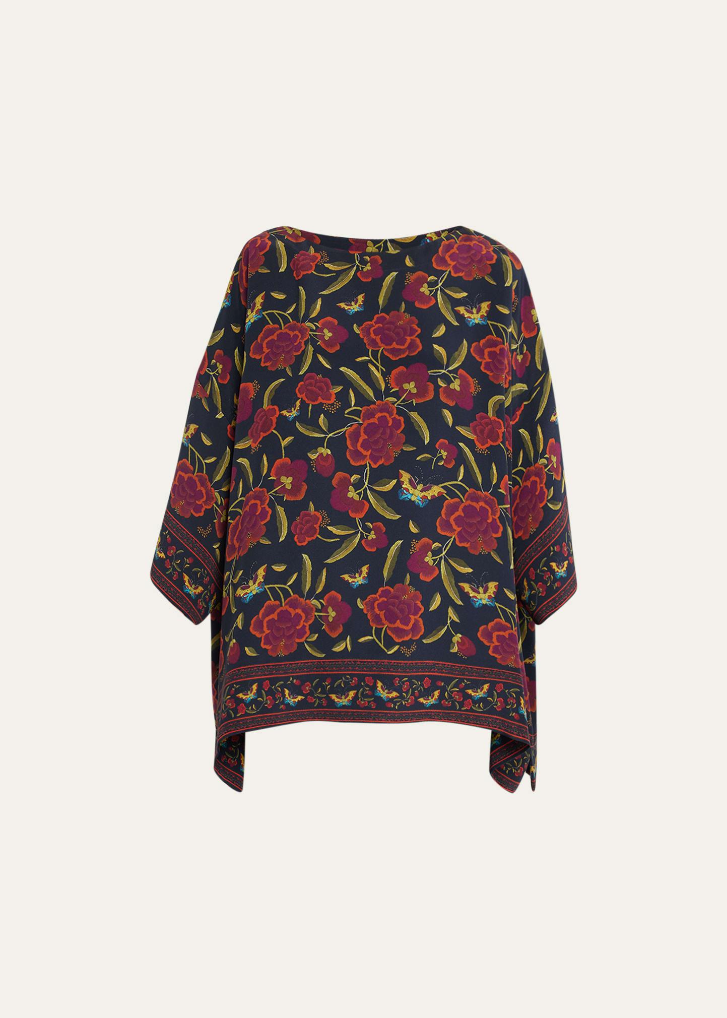 long floral tunic