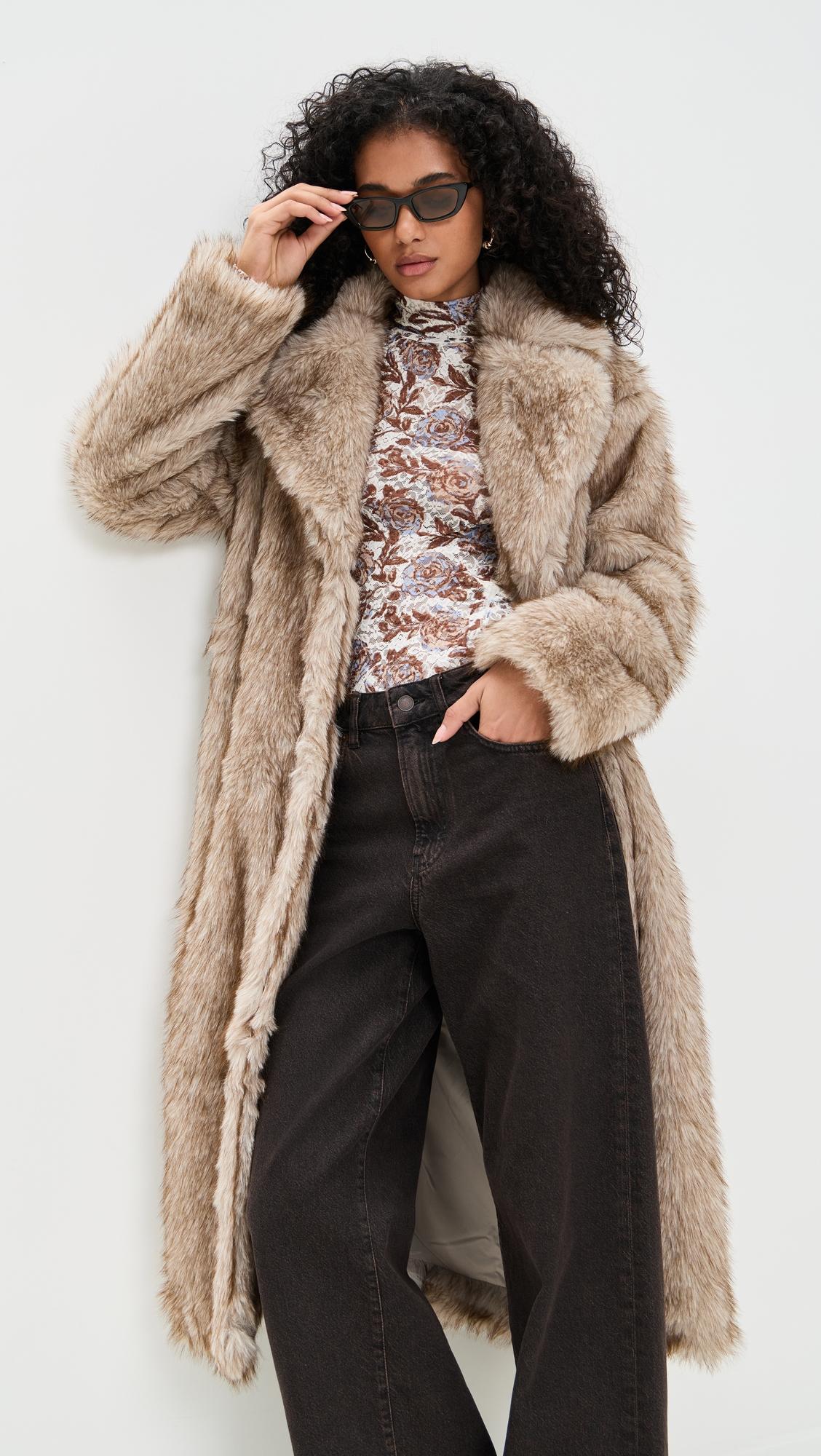 long fur coat