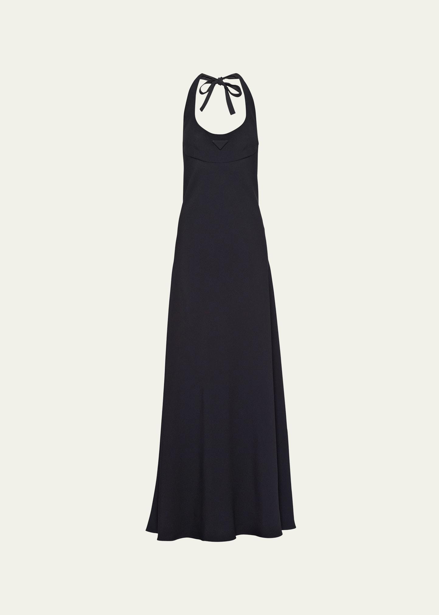 long halter sable dress