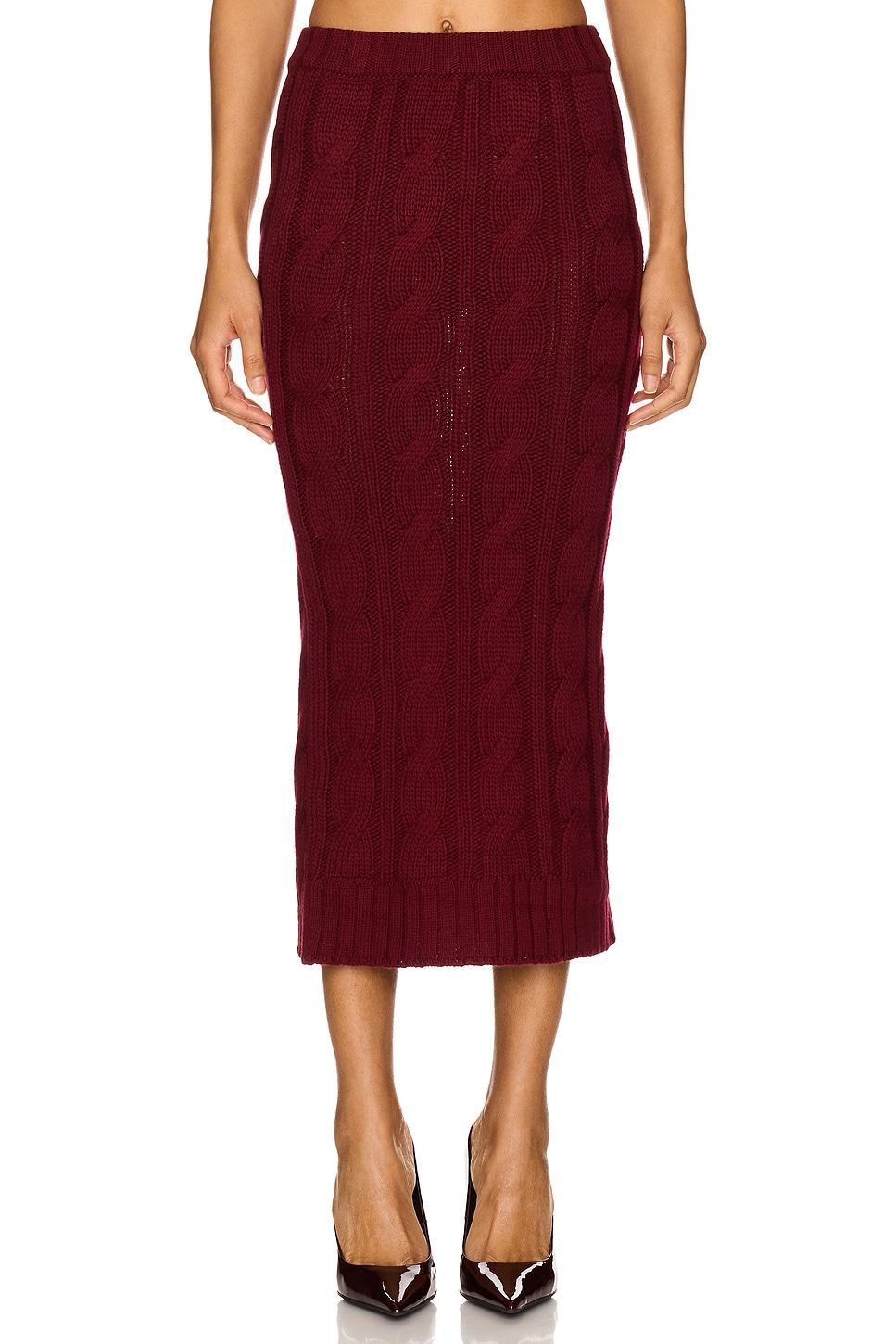 long knit skirt