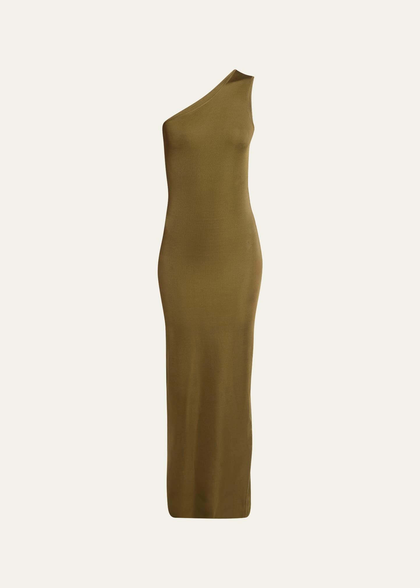 long one-shoulder dress