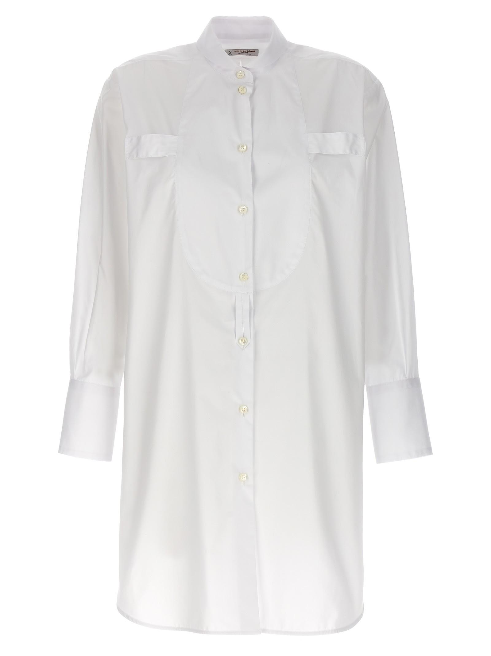 long plastron tuxedo shirt