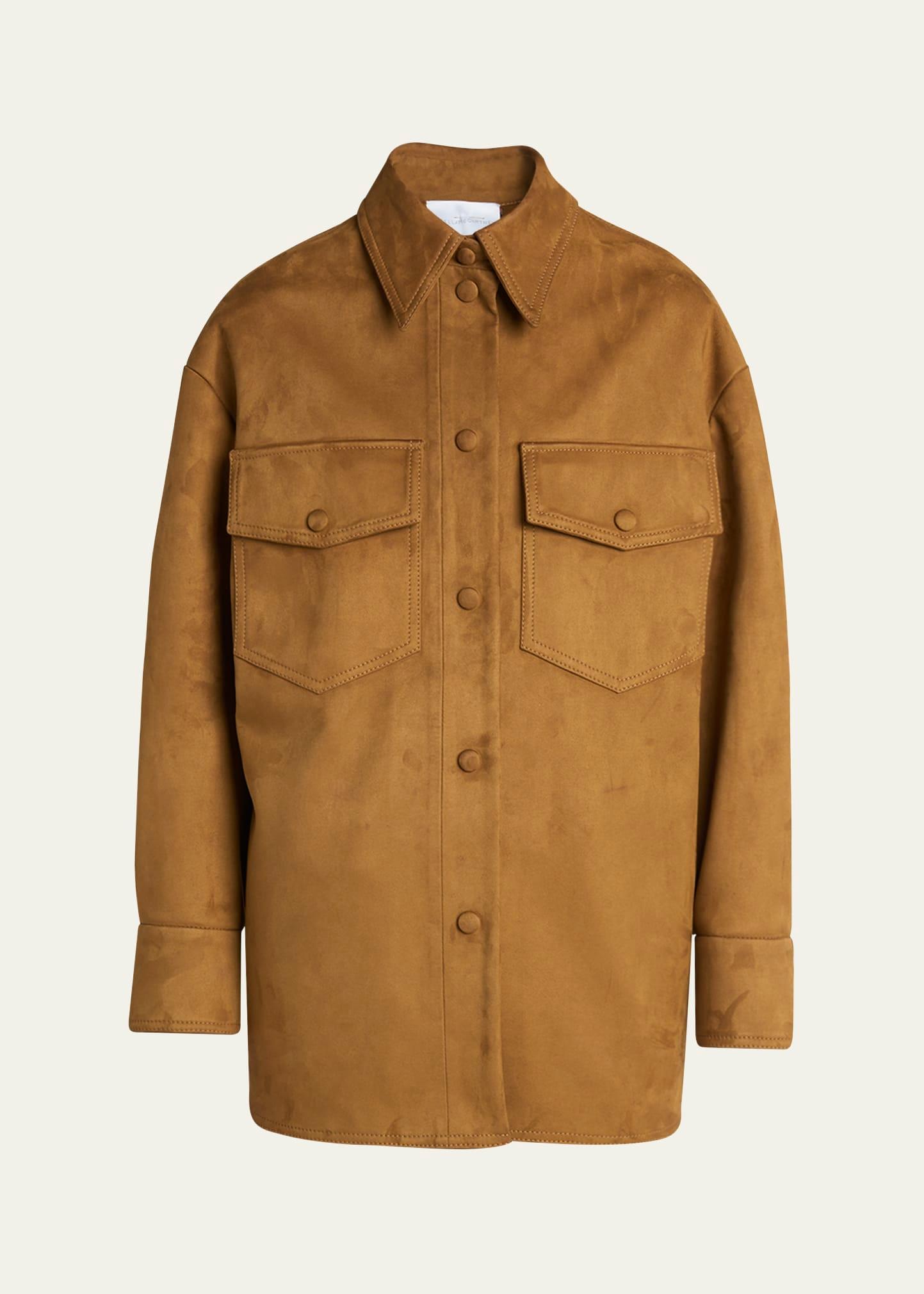 long-sleeve alter suede overshirt
