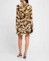 long-sleeve butterfly chiffon mini dress