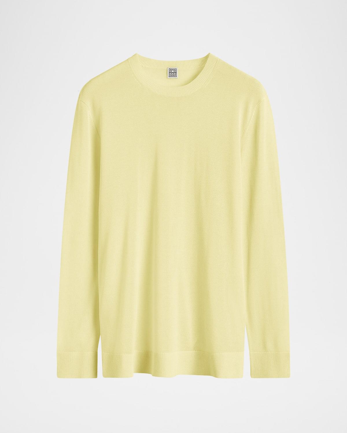 long-sleeve cashmere oversized sweater