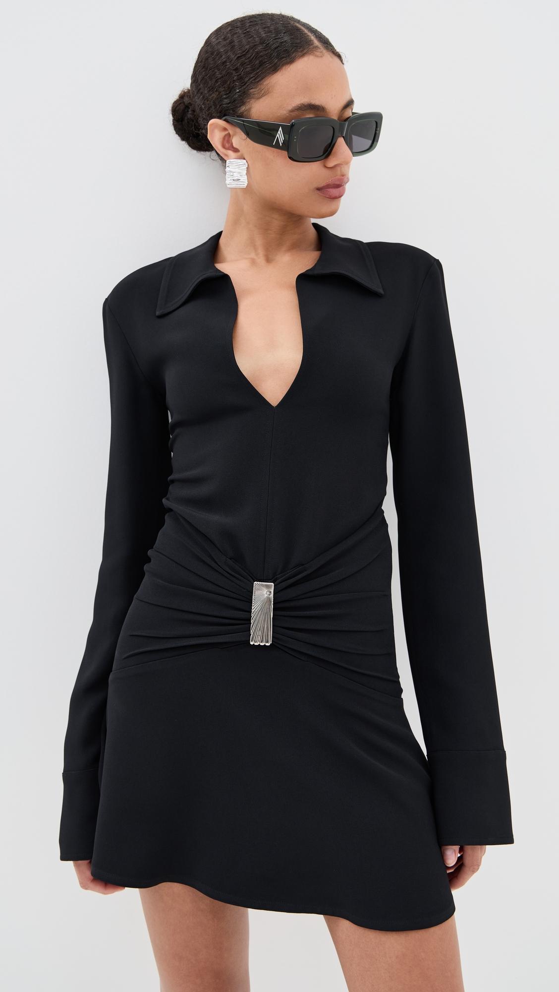 long sleeve collar dress