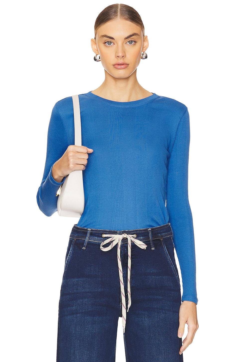 long sleeve cotton rib tee shirt