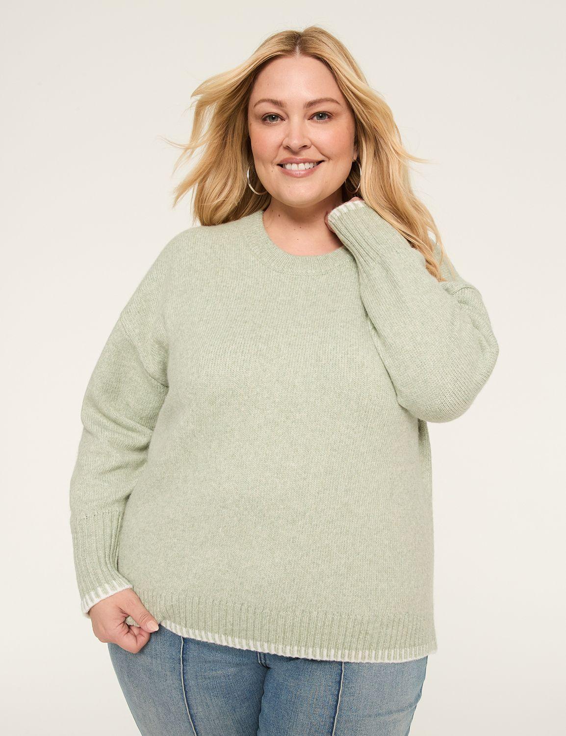 long-sleeve crew-neck sweater