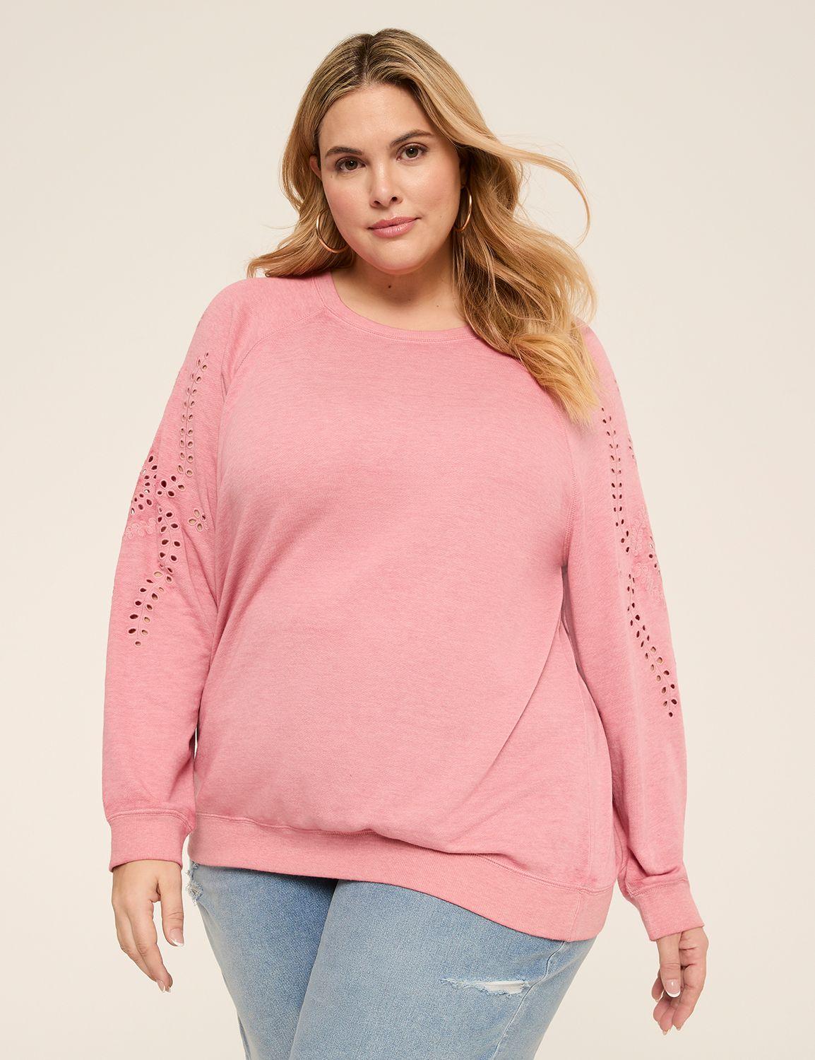 long-sleeve crew-neck sweatshirt