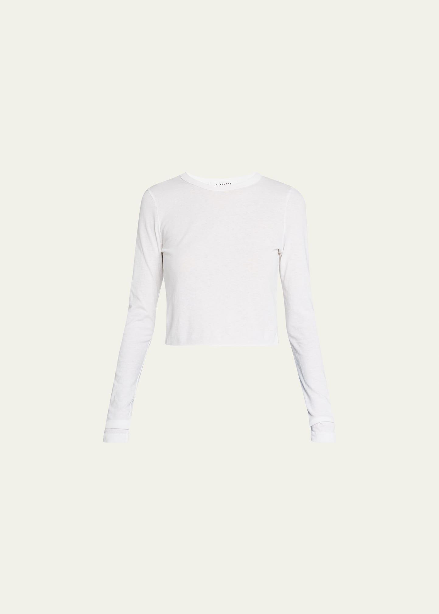 long sleeve cropped baby tee