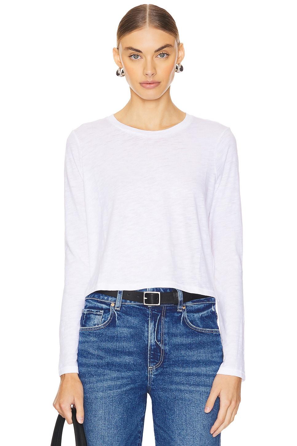 long sleeve cropped boy crew shirt