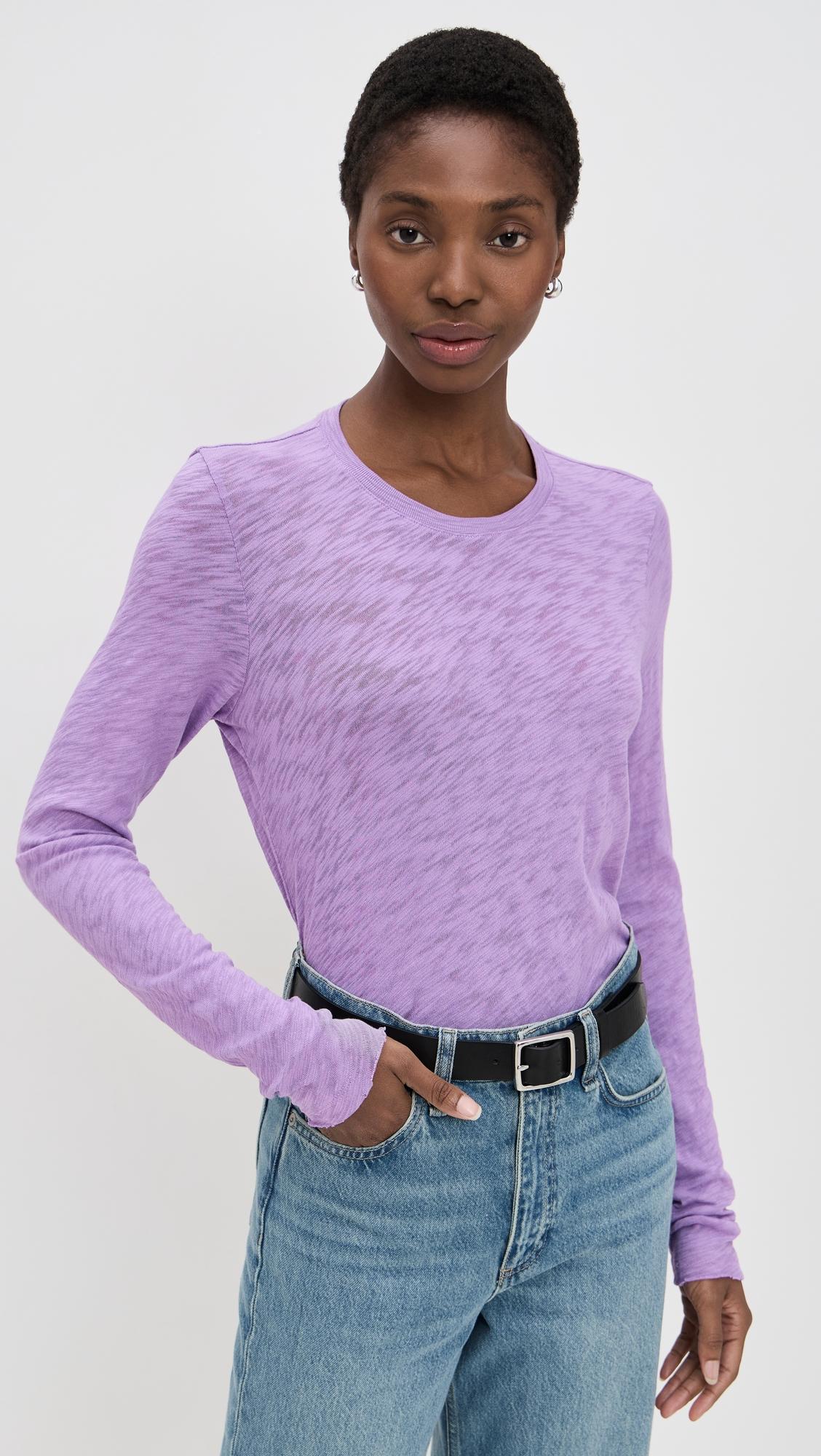 long sleeve destroyed tee