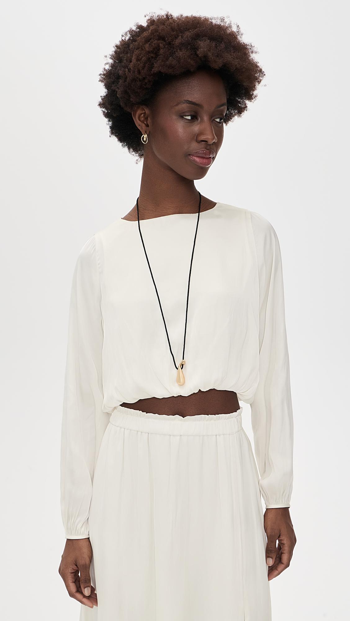 long sleeve fleur top