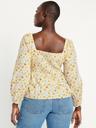long-sleeve floral top