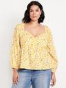 long-sleeve floral top