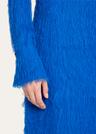 long sleeve fringe fil coupe dress