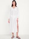 long-sleeve gauze kaftan