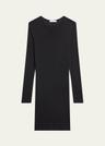 long-sleeve knit dress
