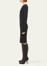 long-sleeve knit dress