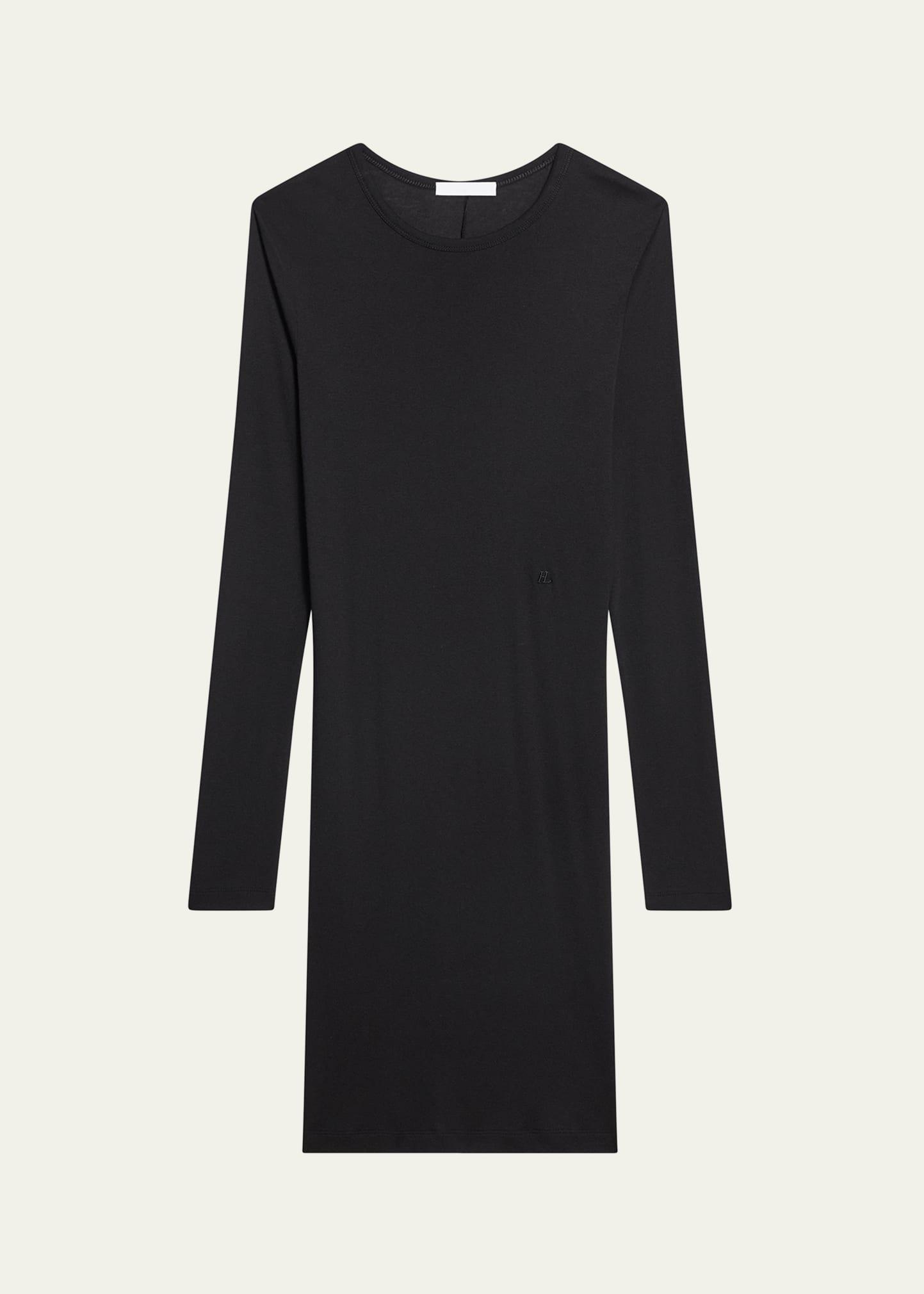long-sleeve knit dress