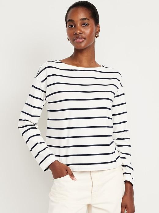 long-sleeve mariner loose t-shirt