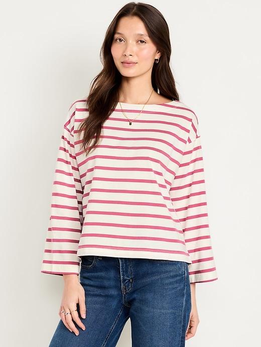 long-sleeve mariner loose t-shirt