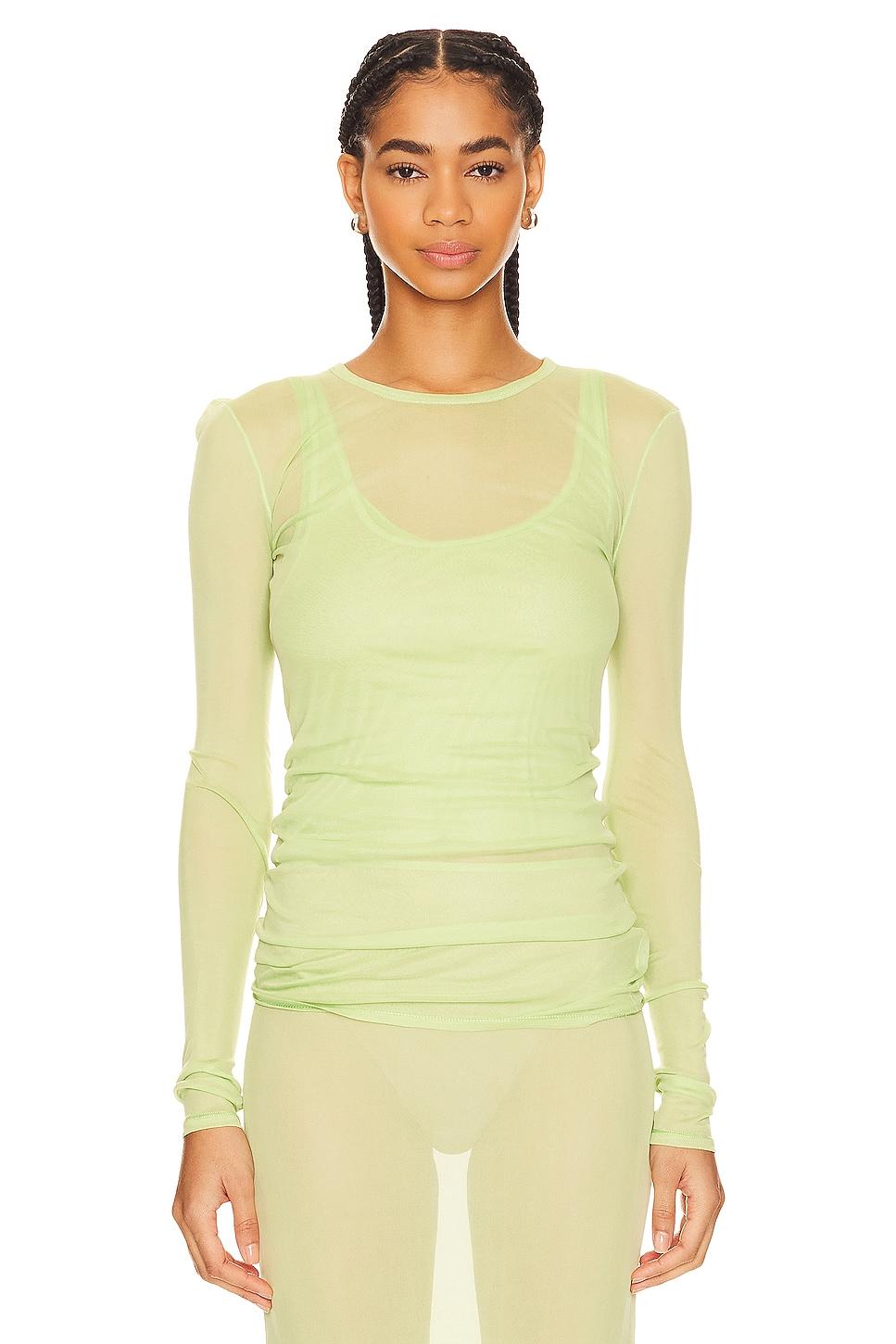 long sleeve mesh tee