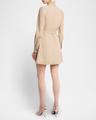 long-sleeve military mini shirtdress
