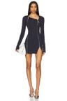 long sleeve mini dress