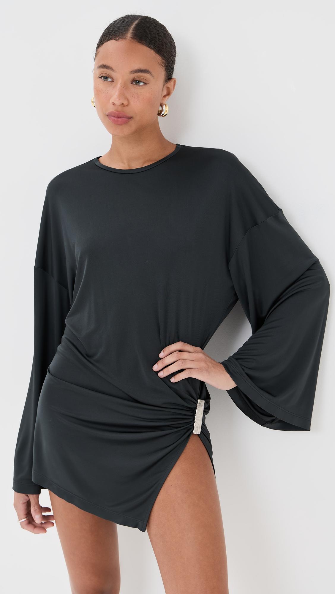 long sleeve mini dress