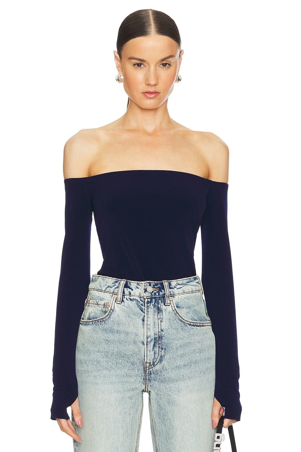 long sleeve off shoulder top